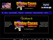 Tablet Screenshot of displaycasesandmore.com
